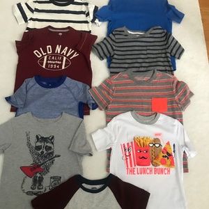 Lot of 9 - Boy T-Shirts Size S 6/7